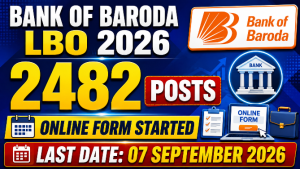 Read more about the article Bank of Baroda LBO Recruitment 2026: 2482 पदों पर भर्ती, Online Form, योग्यता व पूरी जानकारी